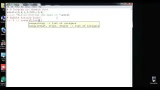 Bubble Sorting in List