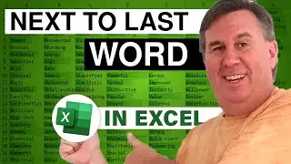 Excel Formula to Find Second To Last Word In Excel - Episode 2478