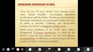 Topic - Organization of NICU | Metro College of Nursing