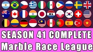 Marble Race League Season 41 Complete Race in Algodoo / Marble Race King