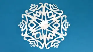 How to make a snowflake with paper. Paper snowflake tutorial.