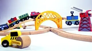 Toddler construction train set - vlacky pro deti - vláčky