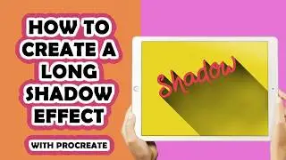 PROCREATE | How to Create a Long Shadow Effect | iPad Pro & Procreate App | FREE Brush