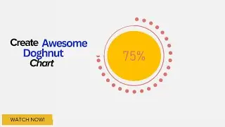 Create A Doghnut Chart in Excel | Progress Chart In Excel