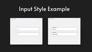 ★PyQt Style Sheets ★ Input Style Example