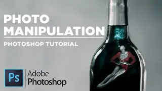 PHOTOSHOP TUTORIAL : PHOTO MANIPULATION | Girl In The Bottle | Adobe Photoshop 2021 | Beginner