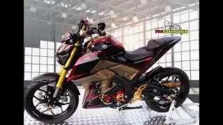 CONTOH MODIFIKASI Yamaha XABRE, BRUTAL BOS