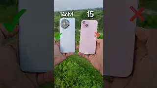 Xiaomi 14 civi vs iPhone 15  Camera Test 🔥