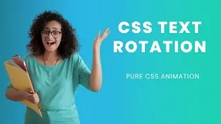 Pure CSS Text Rotating Effect | CSS Animation Effect