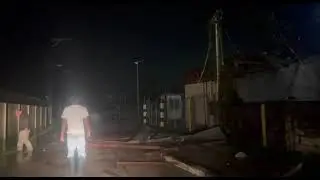 Belize City Hurricane Lisa Damage