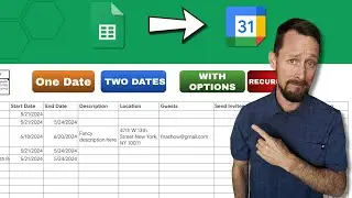 Apps Script - All Day Calendar Events in Google Sheets