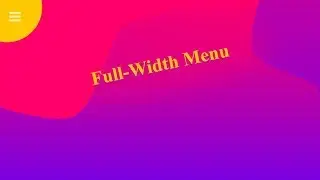 Responsive Overlay Menu Navigation | SVG Animated BackGround