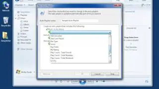 Windows 7 Create an Auto Playlist in Windows Media Player