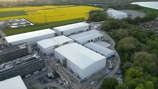 Netflix New UK Production Hub at Shepperton Studios Drone Footage