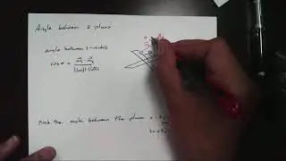 Finding the Angle between two planes