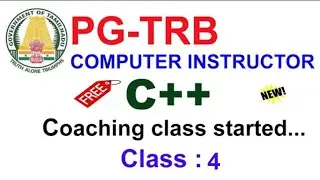 TRB  Computer Instructor C++ Coaching class 4 | C++ switch,while, do while  | VIBRANT ONLINE ACADEMY