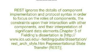 Representational State Transfer