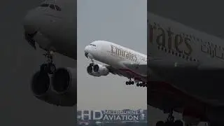 📸 SUPER CLOSE UP Emirates Airbus A380 Takeoff at Sydney Airport Australia