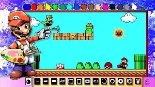 Mario Paint Creations - Super Mario Bros. 3 Pixel Art Scene