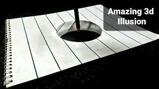 How to draw 3d illusion 😱 l tutorial l amazing 3d illusion l