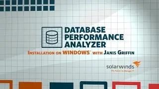 SolarWinds Database Performance Analyzer - Installing on Windows