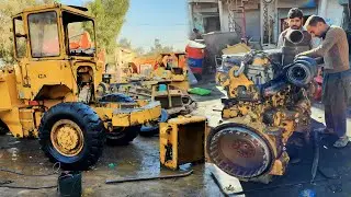 Rebuilding CAT Loader Engine Completely || Repair and Restore CAT Engine