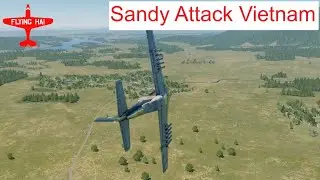 F-51K (P-51K Mustang) Sandy Attack Vietnam | DCS World | Flying Hai