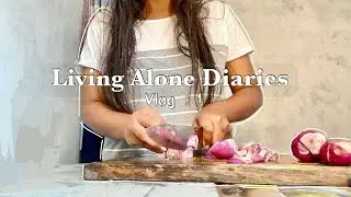 Living Alone Diaries 🌱/ Vlog 1 ✨🌈/ Sunday Cleaning and decluttering 🦋🌱 #livingalonediary