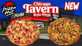 Pizza Hut NEW Chicago Tavern Style Pizza Food Review