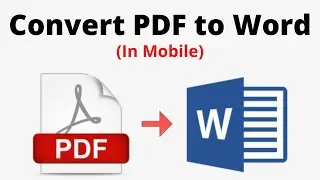 How to convert PDF to Word