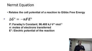 Topic 1.11 - Nernst equation and combining half reactions