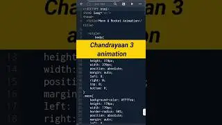 Chandrayaan 3 animation with HTML and CSS | CSS animation