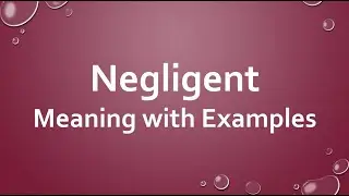 Negligent Meaning with Examples