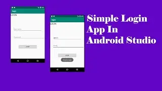 Android Studio Simple Login App for beginners (NEW)