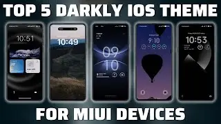 Top 5 Darkly iOS 16 Theme For Xiaomi Devices | MTZ Only