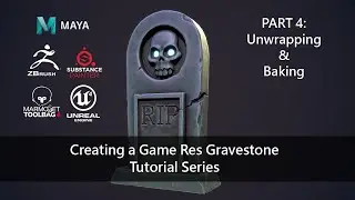 Creating a Game Res Gravestone: Part 4 Unwrapping and Baking