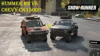 Snowrunner | Chevy CK1500 VS Hummer H2 | Truck Comparison