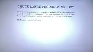 Chuck Lorre Productions, #467/The Tannenbaum Company/Warner Bros. Television (2014)