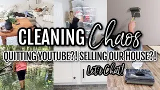 📢 *NEW* ORGANIZING + CLEANING CHAOS - LITERALLY! QUITTING YOUTUBE AND SELLING OUR HOUSE? 😱