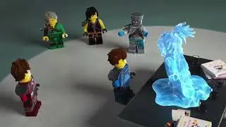 Ninjago "Crystallized" Zane freezes Nya