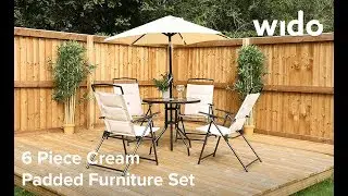 Wido 6 Piece Cream Padded Furniture Set Product Video (FS6DLC)