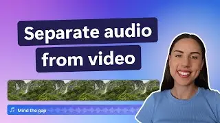 How to separate audio from video