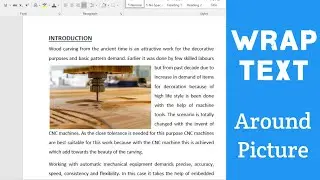 How to Wrap Text around a Picture in Microsoft Word