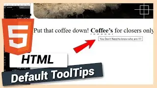 How to Add Tooltips | HTML and CSS Tutorial