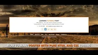 How to make footer with pure html and css coding 2018