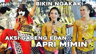 AKSI BIKIN NGAKAK ... APRI MIMIN FT GARENG ( Dagelan Wayang Kulit Ki Kusni Kesdik ) || danstudioHD