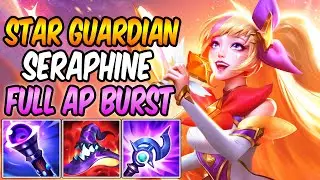 STAR GUARDIAN SERAPHINE FULL AP BURST MID GAMEPLAY | Build & Runes | League of Legends