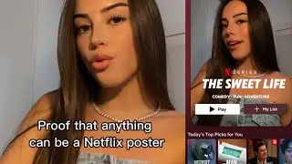 HOW TO DO PROOF ANYTHING CAN BE A NETFLIX POSTER TREND ON TIKTOK? • NETFLIX POSTER TREND TUTORIAL