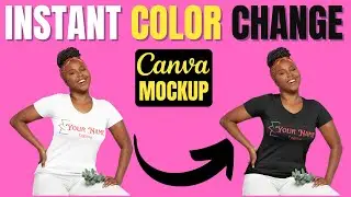 Mockups on Canva - Transforming T-Shirt Colors with Mockups