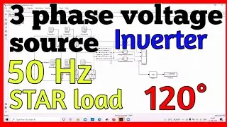 3 phase voltage source inverter with 120 degree mode conduction